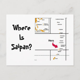 Where Is Saipan? Postcard