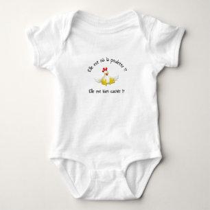 Where Is The Chick? is It Well Hidden? Baby Bodysuit