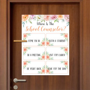 Where is the Counsellor Office Door Sign