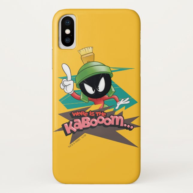 "Where is the Kabooom" MARVIN THE MARTIAN™ Points Case-Mate iPhone Case (Back)