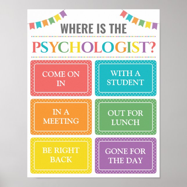Where is the Psychologist Office Door Sign (Front)