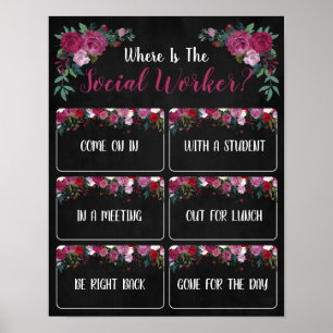 Where is the Social Worker Office Door Sign