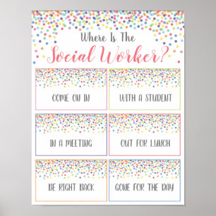 Where is the Social Worker Office Door Sign