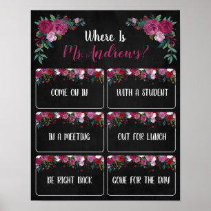 Where is the Teacher Office Door Sign