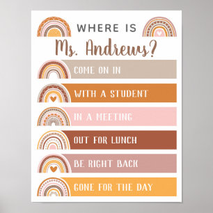 Where is the Teacher Office Door Sign Rainbow