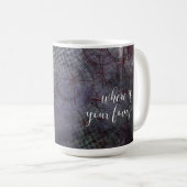 Where is Your Focus? Typography Rustic Abstract 2 Coffee Mug (Front Right)