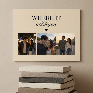 Where It All Began Three Photo Memory Poster