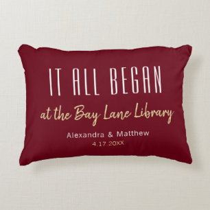 Where it All Began Valentine's Day Accent Pillow