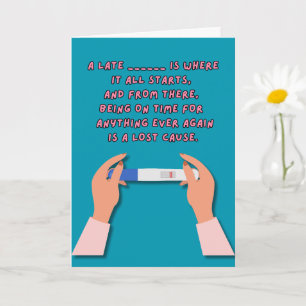Where It All Start - Funny Card For New Moms