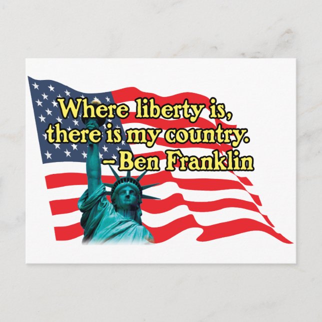 where liberty is v2 postcard (Front)