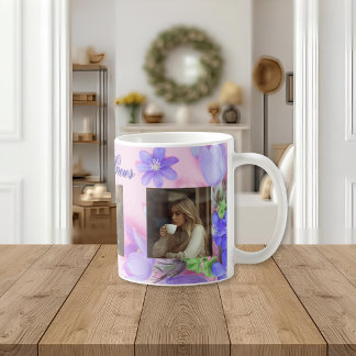 Where Love Grows Mug | Personalized Floral Photo