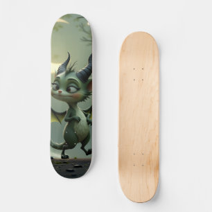 Where moonbeams dance, little mischief awakens.  skateboard