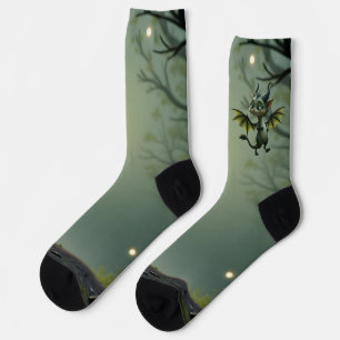 Where moonbeams dance, little mischief awakens.  socks