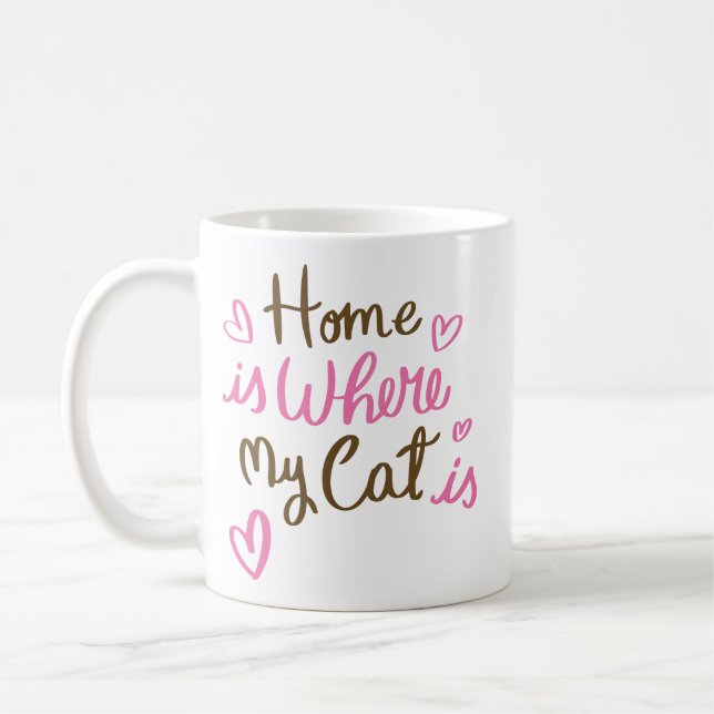 Where my cat is 1 coffee mug (Left)