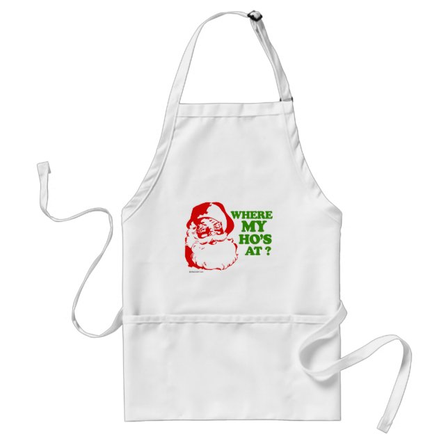 Where my ho's at? standard apron (Front)