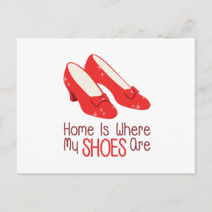 Where My Shoes Are Postcard