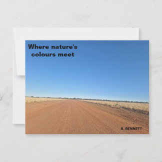 Where nature's color meet postcard