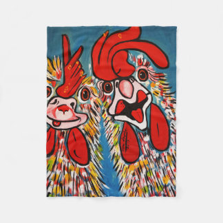 WHERE NO CHICKENS FLEECE BLANKET