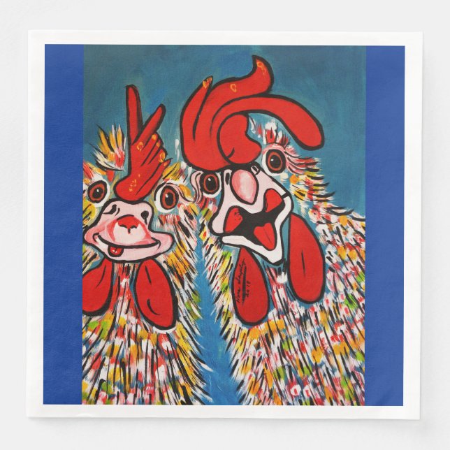 WHERE NOT CHICKENS NAPKIN (Front)