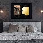 Where Our Journey Began Arizona Wedding Photo Foil Prints<br><div class="desc">"Where Our Journey Began" wedding couple's state map and photo keepsake design with moveable heart to the location of your wedding or other memorable occasion. To move the heart location, simple click "Personalize" and then "Customize" and drag the heart to the location of your choice. Other states available in our...</div>
