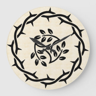 Where Pain Finds Peace Large Clock