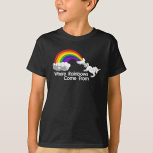 Where rainbows come from t-shirts