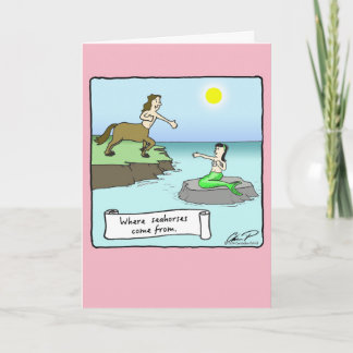 "Where Seahorses Come From" Valentine's Day Card
