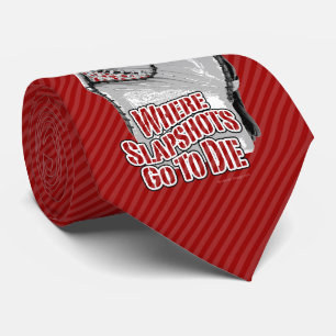 Where Slapshots Go To Die (Hockey) Neck Tie