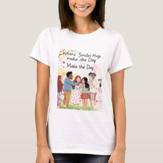 Where Smiles and Hugs Make the Day T-Shirt