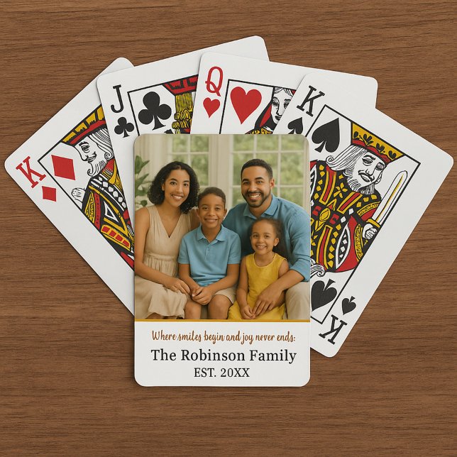 Where smiles begins: Photo Family  Playing Cards (Creator Uploaded)