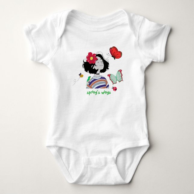 Where Spring Meets Me Baby Bodysuit (Front)