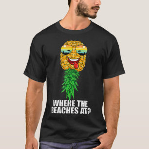 Where the Beaches at Swinger Vacation Upside Down  T-Shirt
