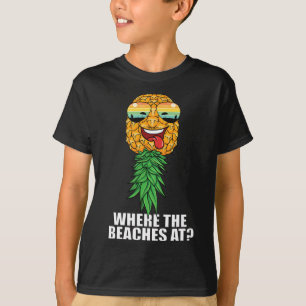 Where The Beaches At Swinger Vacation Upside Down T-Shirt