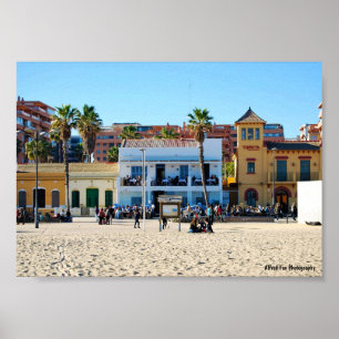 Where the City Meets the Sand Poster