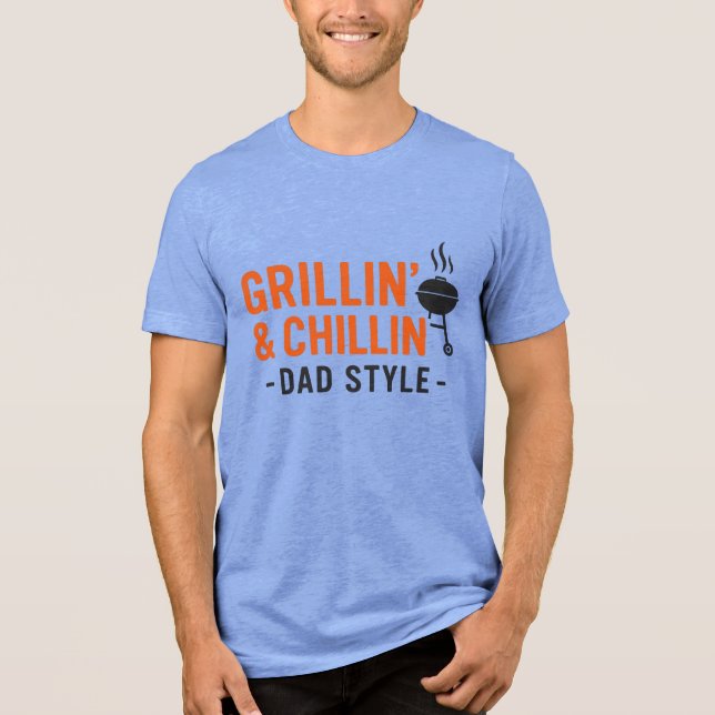 Where the grill’s hot and the vibes are hotter Tri-Blend shirt (Front)