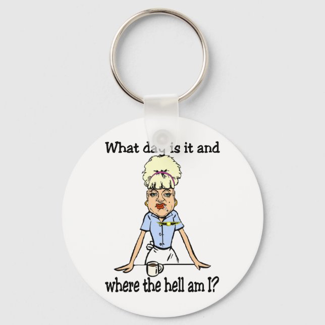where the hell am i keychain (Front)