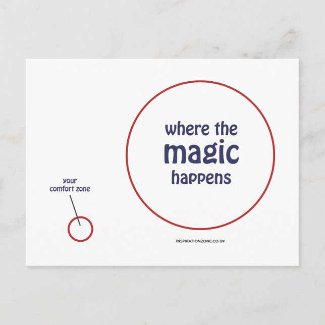 'Where The Magic Happens' Postcard (Front)