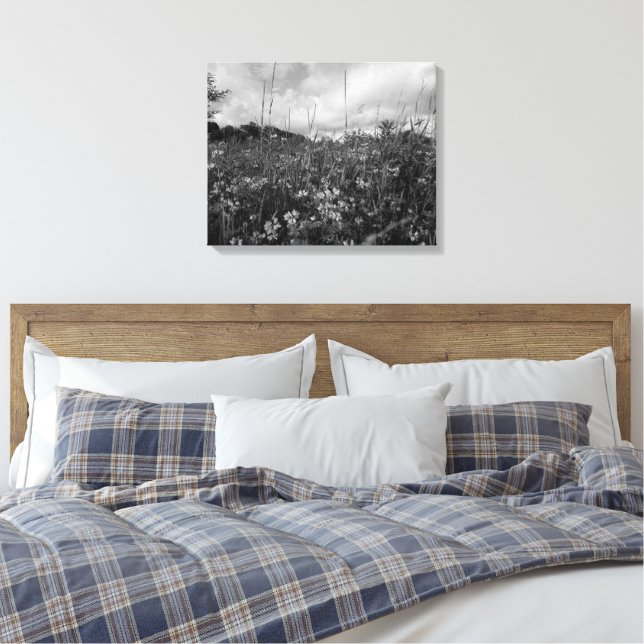 Where the Meadow Breathes Canvas Print (Insitu(Bedroom))
