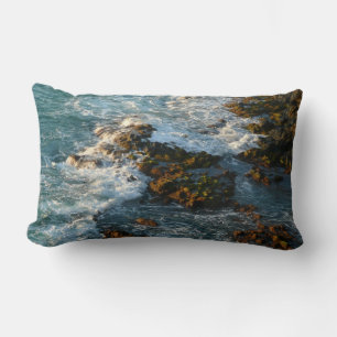 Where the Ocean Meets the Rocks Lumbar Pillow