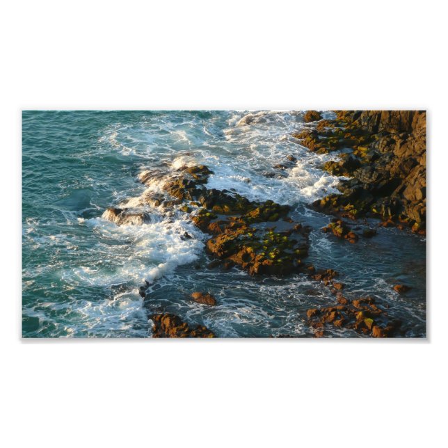 Where the Ocean Meets the Rocks Photo Print (Front)