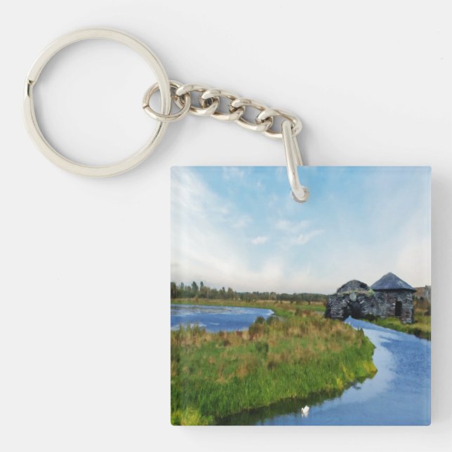 Where the River Ends Keychain (Front)