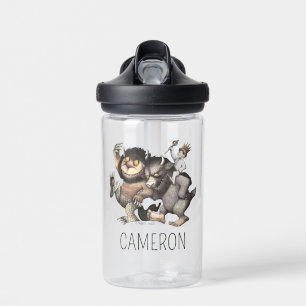 Where the Wild Things   Add Your Name Water Bottle