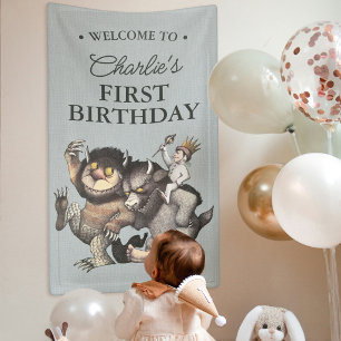 Where the Wild Things Are 1st Birthday Banner