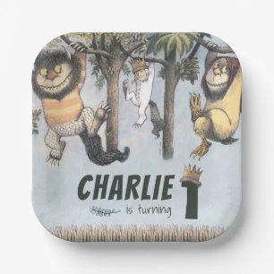 Where the Wild Things Are 1st Birthday Paper Plate