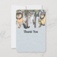 Where the Wild Things Are 1st Birthday Thank You