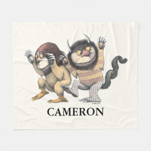 Where the Wild Things Are   Add Your Name Fleece Blanket