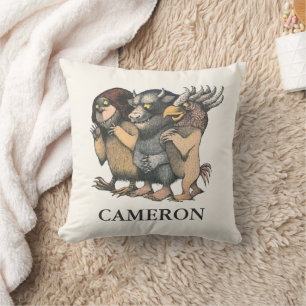 Where the Wild Things Are   Add Your Name Throw Pillow