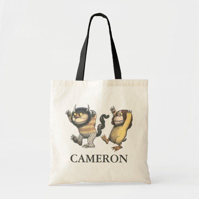 Where the Wild Things Are | Add Your Name Tote Bag (Front)