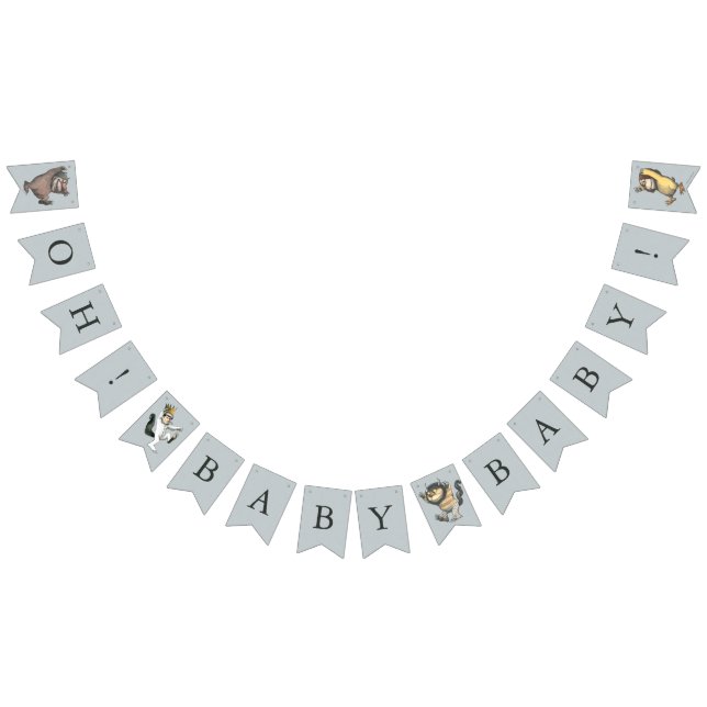 Where the Wild Things Are Baby Shower Bunting Flags (All)
