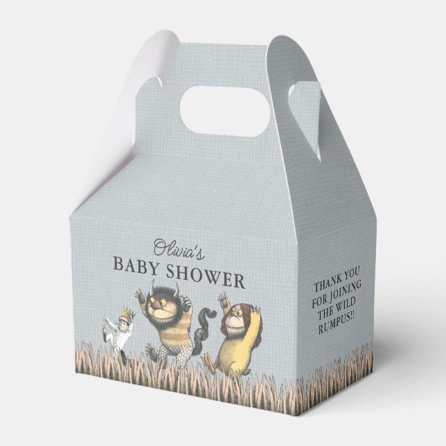 Where the Wild Things Are Baby Shower Favor Box (Front Side)